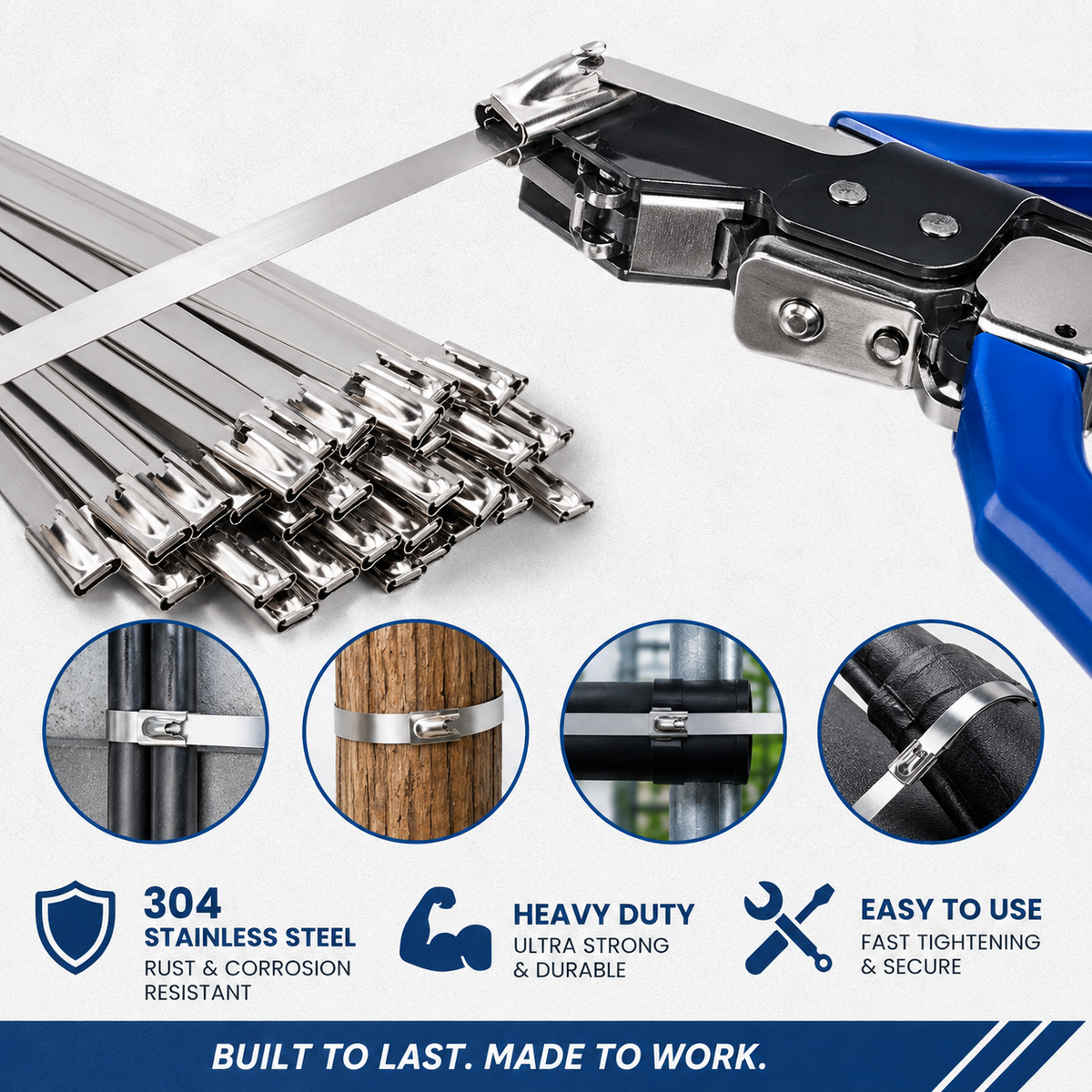 HANDIVO™ Stainless Steel Zip Tie Tool Kit