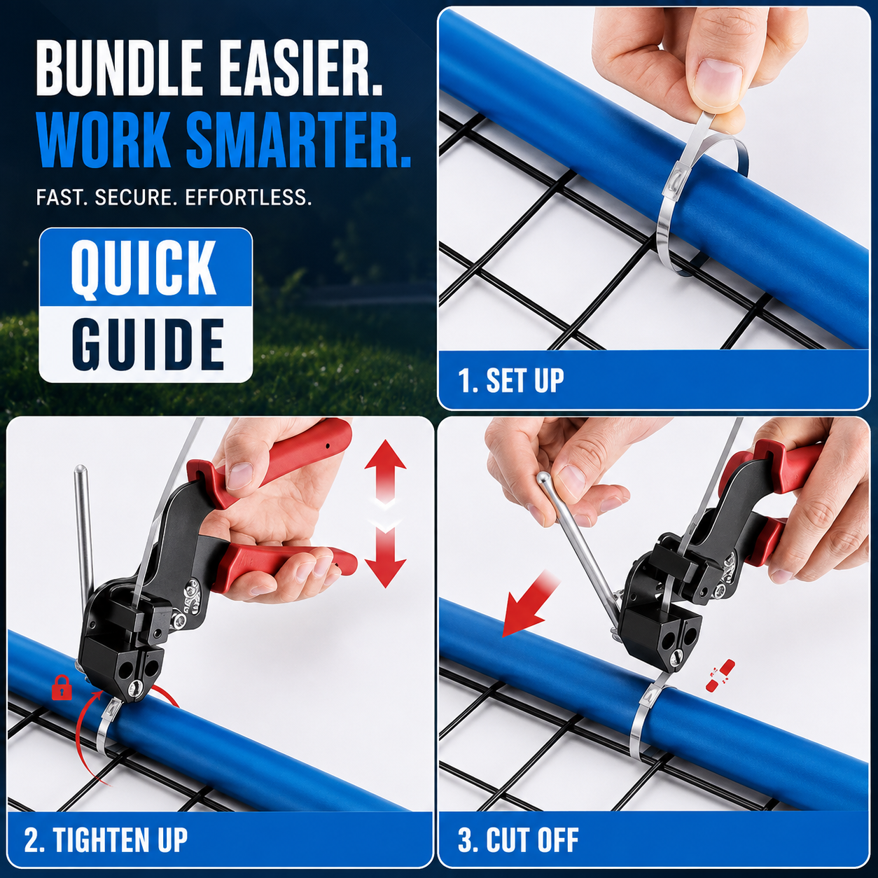 HANDIVO™ Stainless Steel Zip Tie Tool Kit