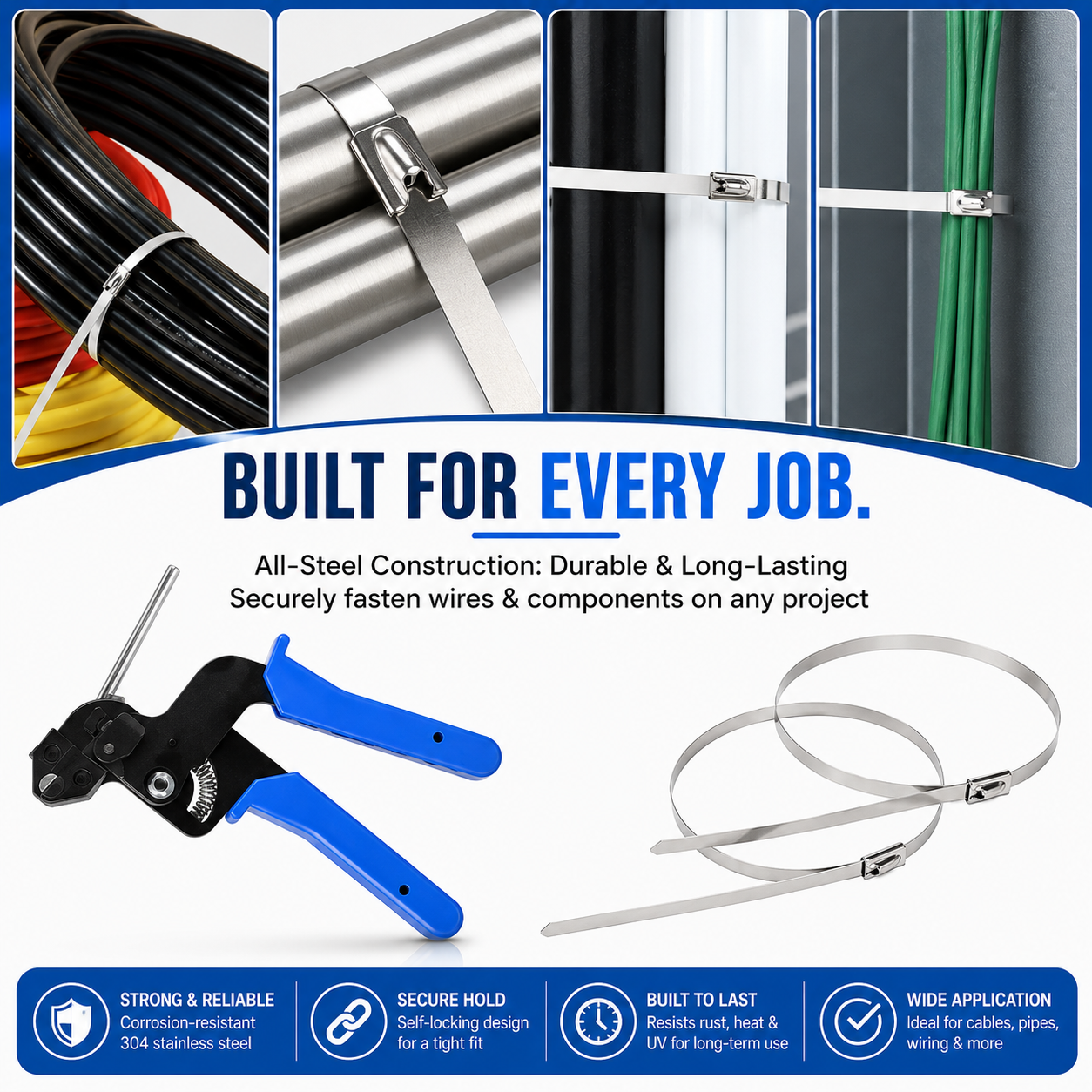 HANDIVO™ Stainless Steel Zip Tie Tool Kit