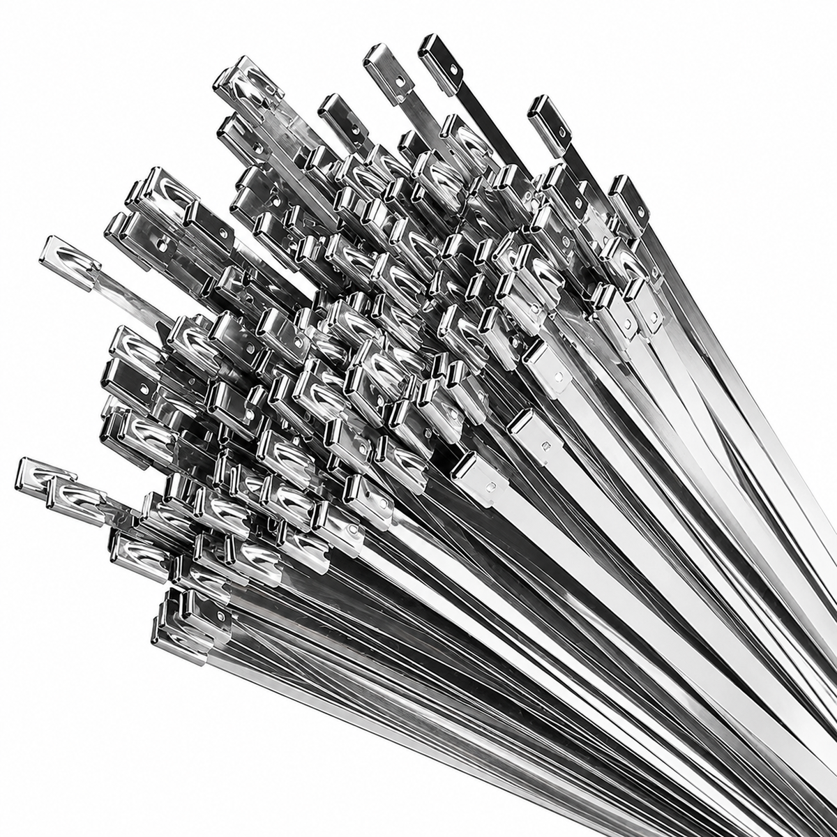 +1000 PCS 304 Stainless Zip Ties (4.6×300mm)